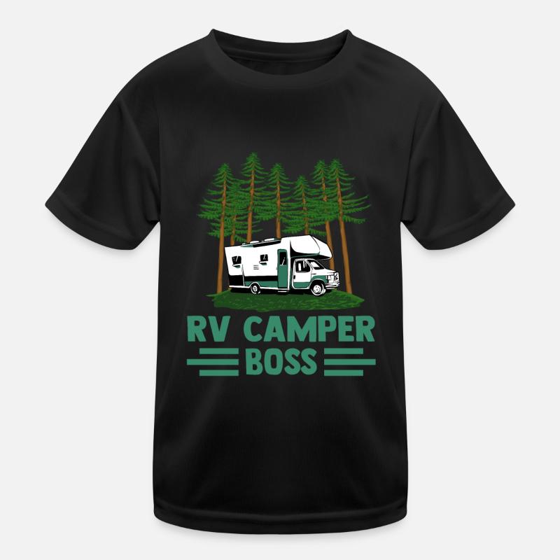 Wohnwagen Wohnmobil Caravan Camper Kinder Funktions-T-Shirt