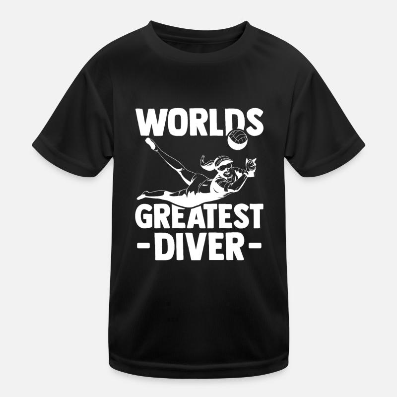 Volleyball Beach Volleyball Kids Functional T-Shirt