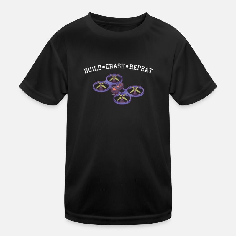 Construire Crash Repeat I Drone FPV Motif pour T-shirt sport Enfant