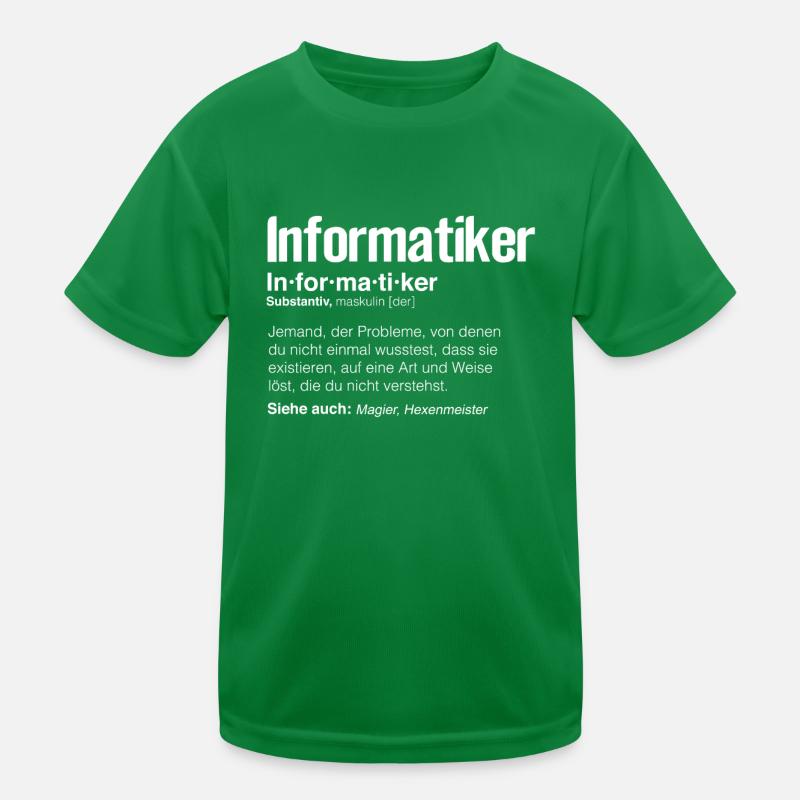 Informatiker Definition, Zauberer, Hexenmeister In Kinder Funktions-T-Shirt