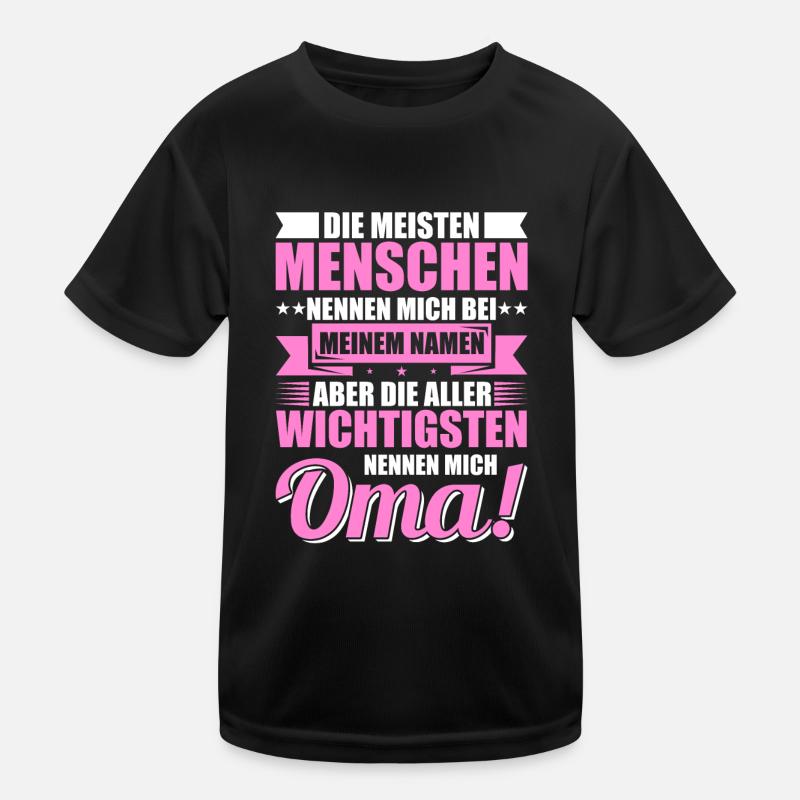 Lustige Oma Sprüche Geschenkideen Kinder Funktions-T-Shirt