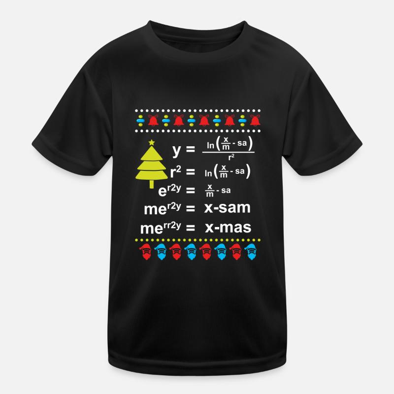 Christmas Math Math Student Funny Kids Functional T-Shirt