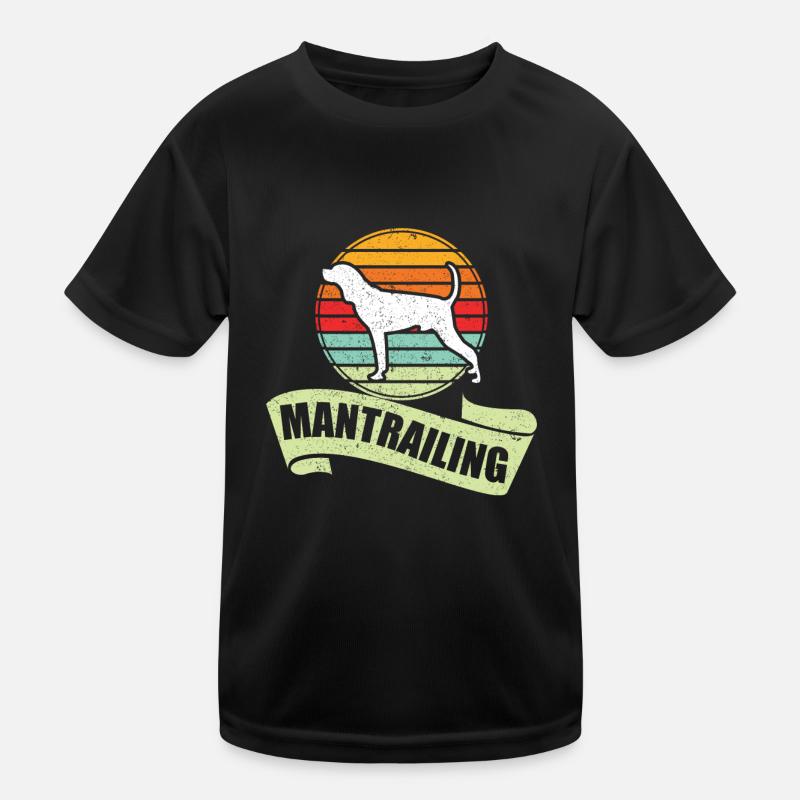 Mantrailer Mantrailing Tracking Dog Dog Sport Kids Functional T-Shirt