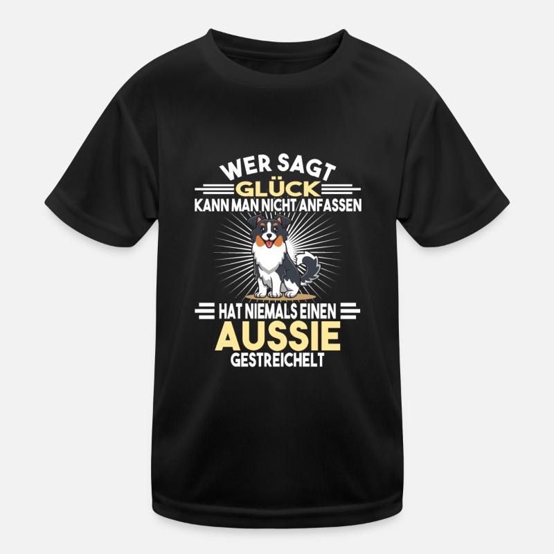 Aussie Züchter Hunde Aussie Australian Shepherd Kinder Funktions-T-Shirt