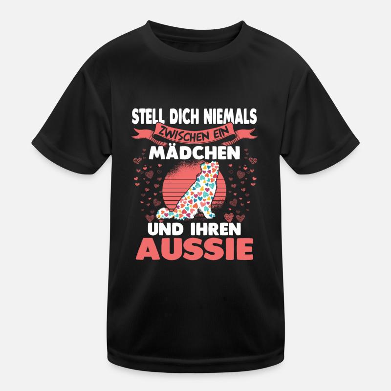 Hundebesitzerin Aussie Australian Shepherd Kinder Funktions-T-Shirt