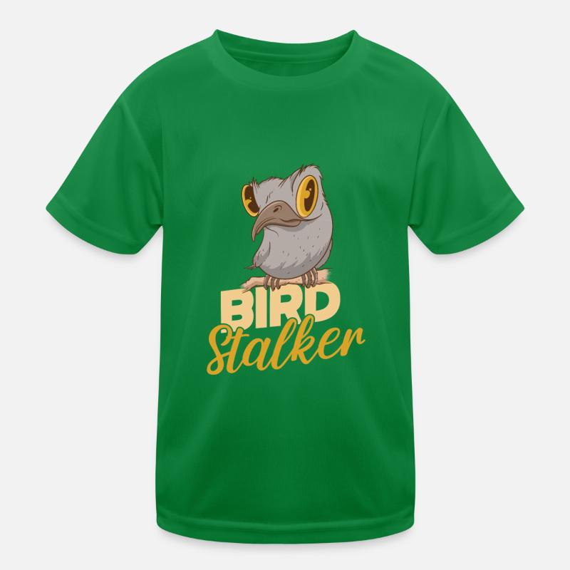 Bird Watching Birding Bird Stalker Kids Functional T-Shirt