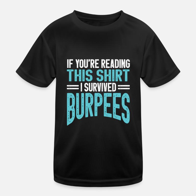Burpees Gym exercice exercice haltérophile exercice T-shirt sport Enfant