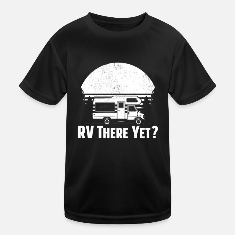 Camping Motorhome Campervan Kinder Funktions-T-Shirt