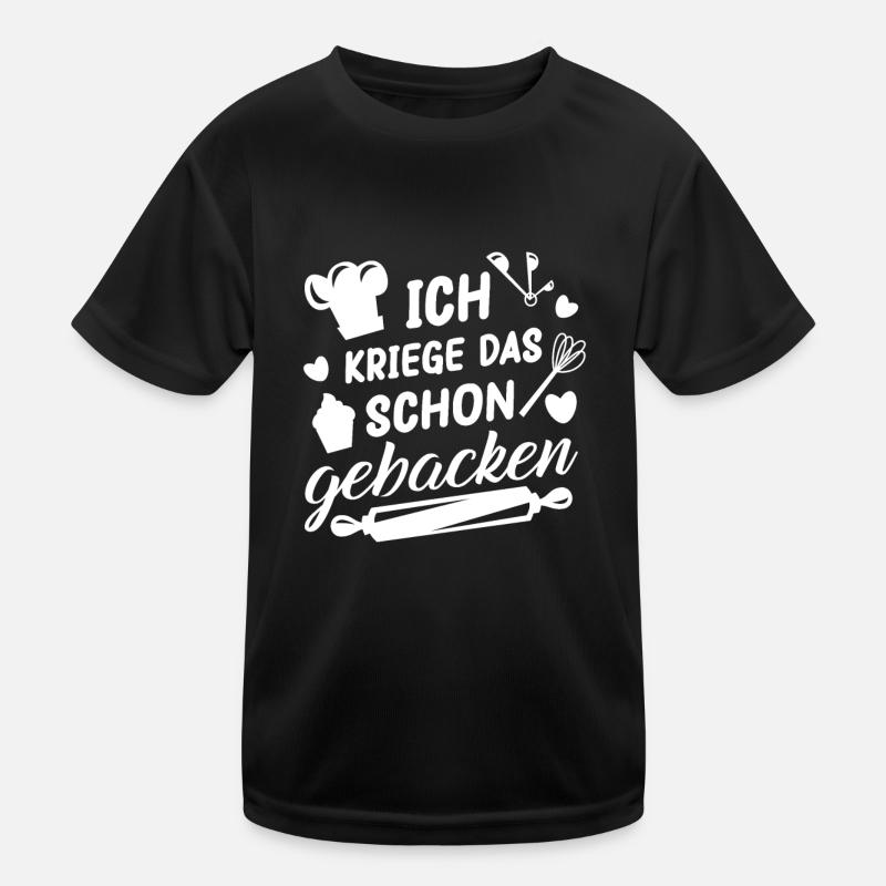 Humorvoller Torte Spruch, Kuchen Geschenk Kinder Funktions-T-Shirt