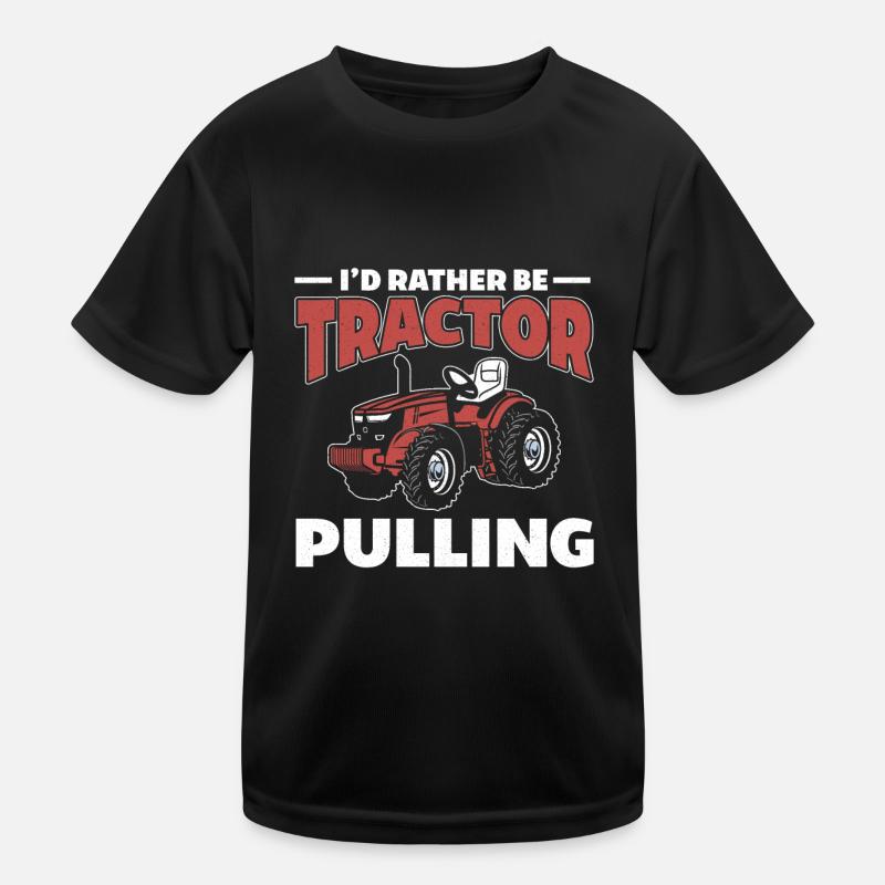 Traktor Pulling Trecker Trekker Bauer Landwirt Kinder Funktions-T-Shirt