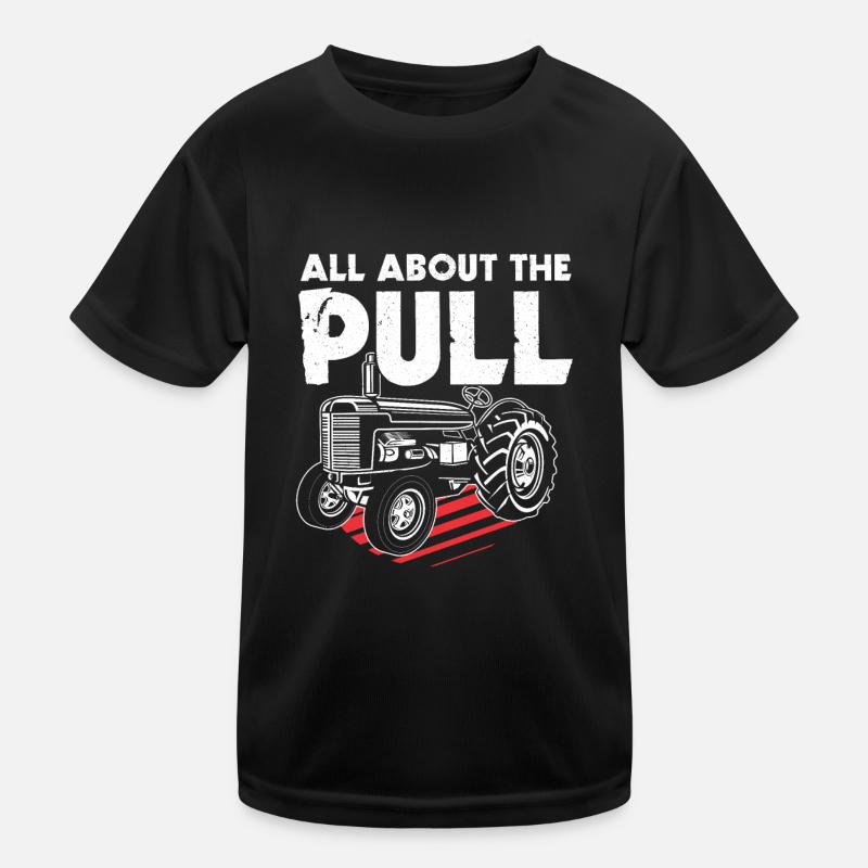 Traktor Pulling Trecker Trekker Bauer Landwirt Kinder Funktions-T-Shirt