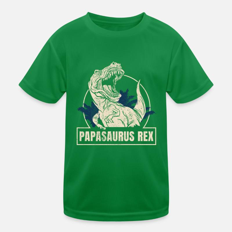 Papasaurus Rex for men dinasor papa saurus Kinder Funktions-T-Shirt