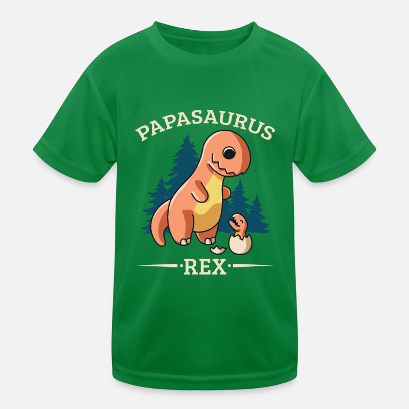 Papasaurus Rex for men dinasor papa saurus Kinder Funktions-T-Shirt