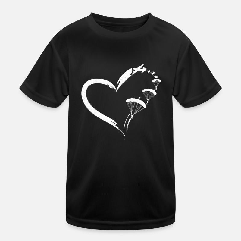 Skydiving Parachute Paraglide Kinder Funktions-T-Shirt
