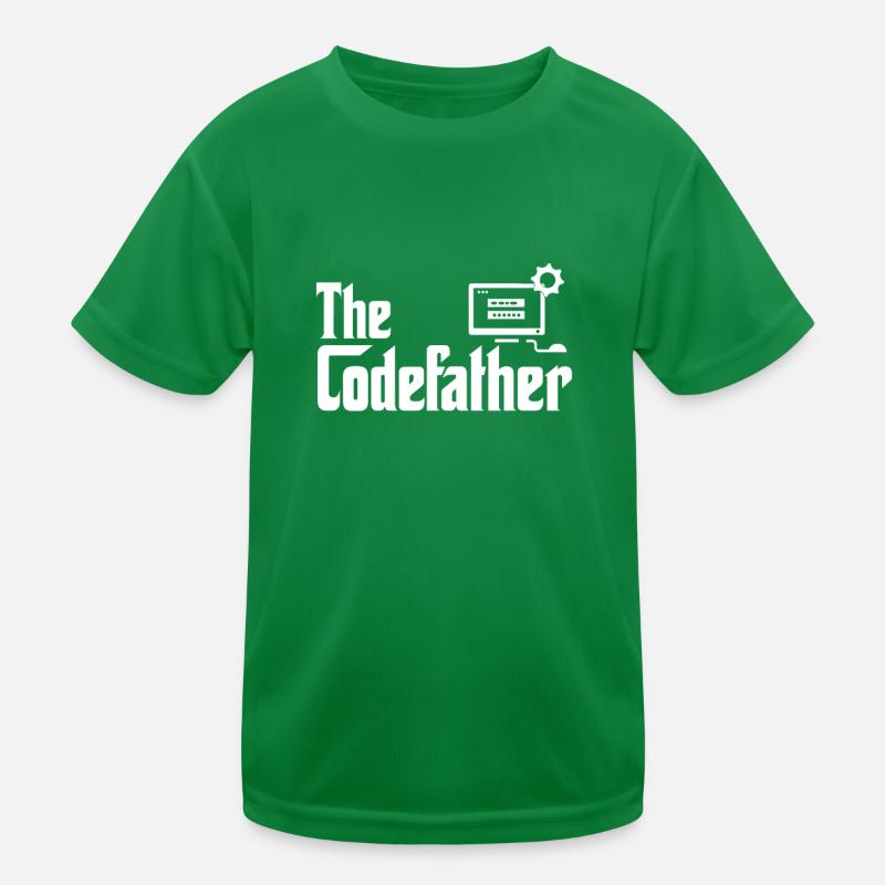 L’ordinateur codeur codeur développeur Codefather T-shirt sport Enfant