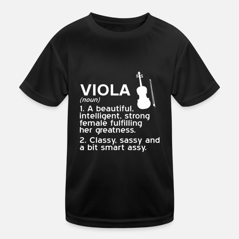 Bratsche – Viola Definition Kinder Funktions-T-Shirt