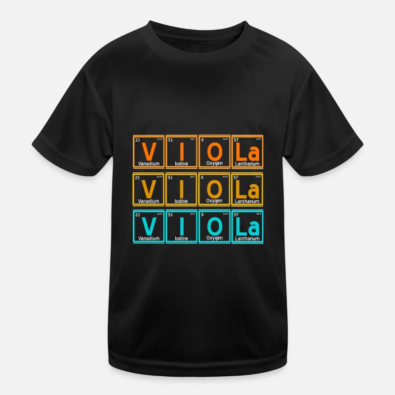 Viola - periodic table Kids Functional T-Shirt