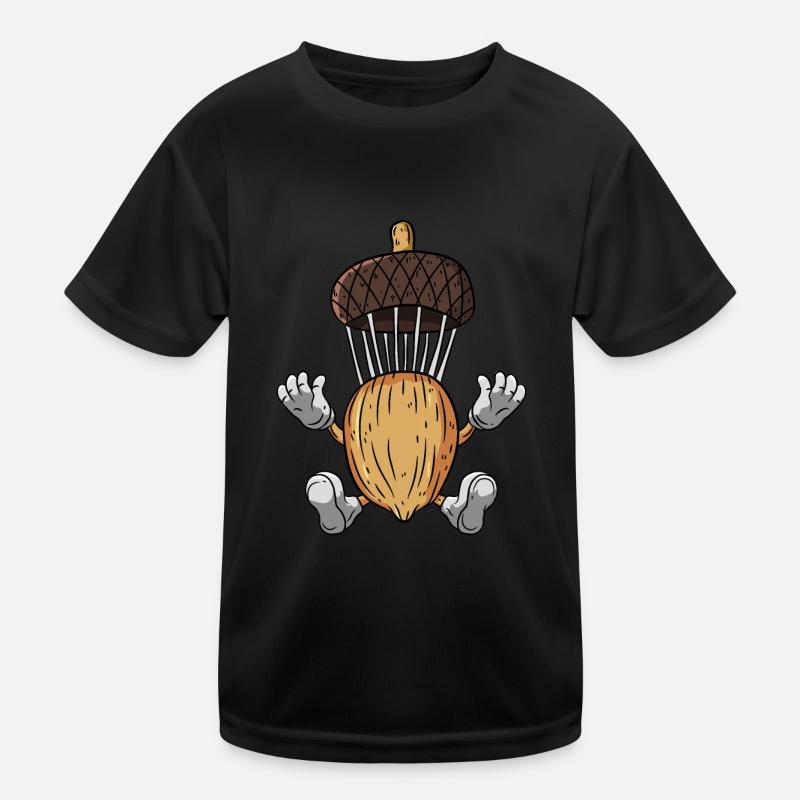 Parachute Acorn Oak Tree Kids Functional T-Shirt