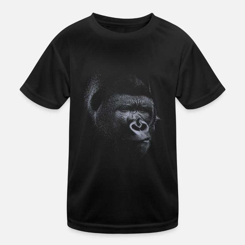 Grey Gorilla Kids Functional T-Shirt
