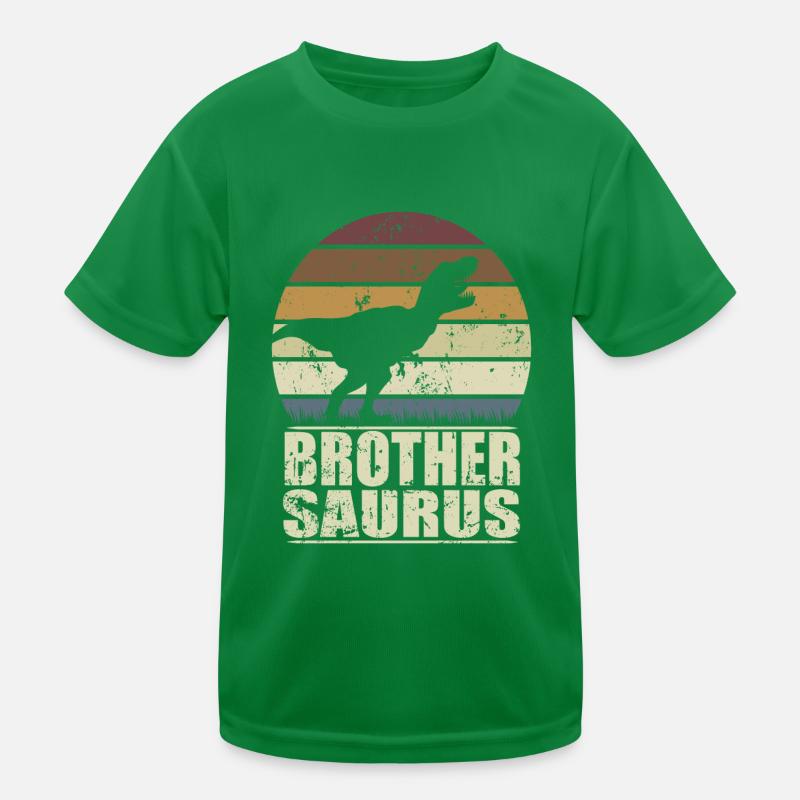 BrotherSaurus Rex Dinosaur Dino Brother Saurus Kids Functional T-Shirt