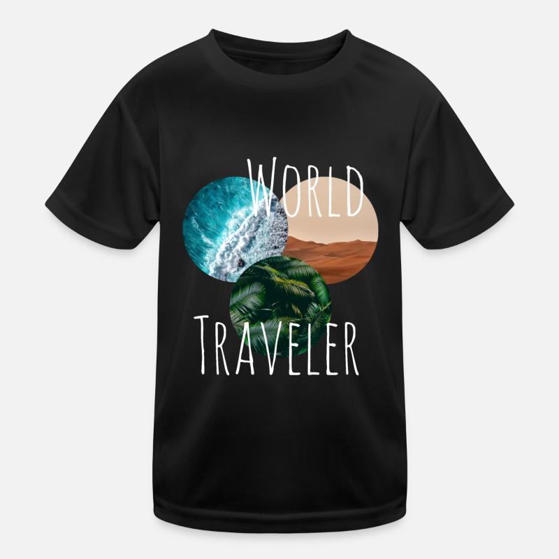 World tour Kids Functional T-Shirt