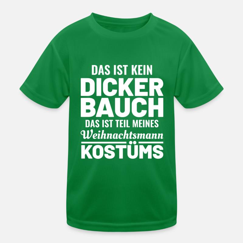 Weihnachten lustiges Weihnachtsmann Sprüche Kostüm Kinder Funktions-T-Shirt
