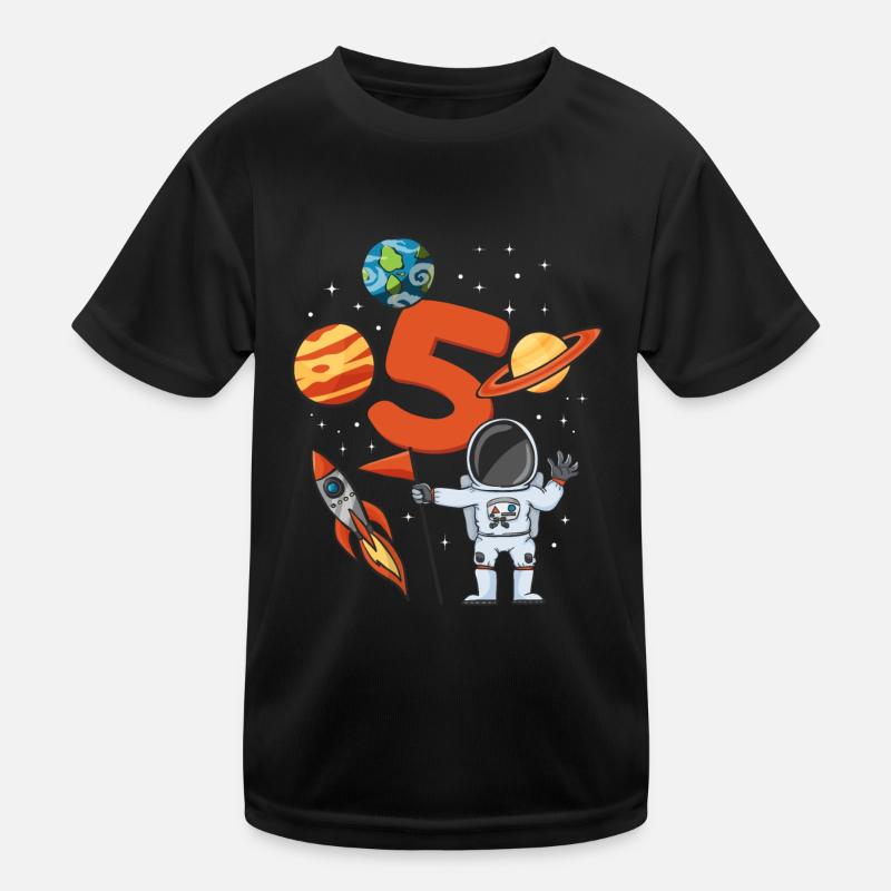 Anniversaire d’astronaute 5 ans T-shirt sport Enfant