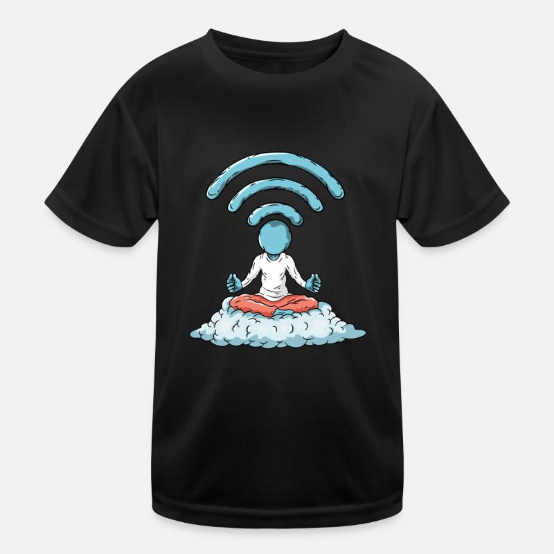 Nerd WiFi Computer Kinder Funktions-T-Shirt