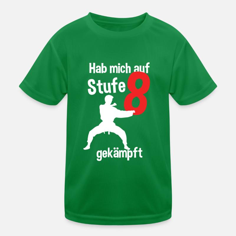 Kindergeburtstag Karate achter Geburtstag Kinder Funktions-T-Shirt