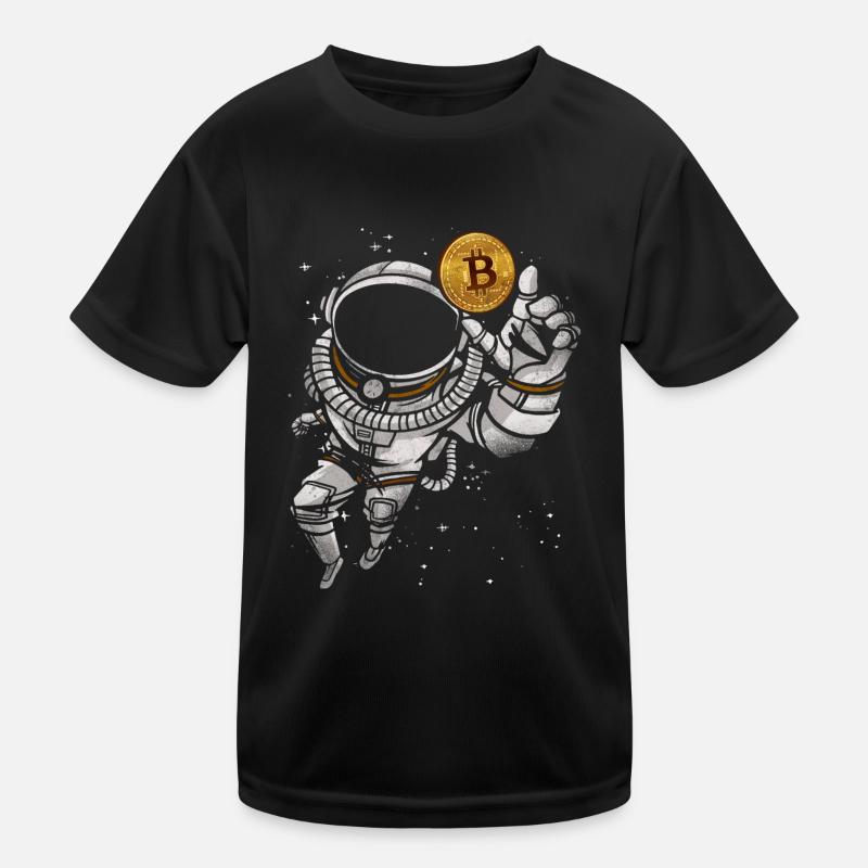 Bitcoin Crypto Astronaute T-shirt sport Enfant