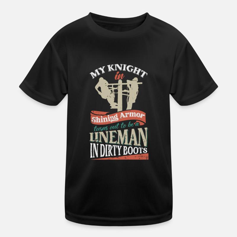 Elektrischer Lineman Kinder Funktions-T-Shirt