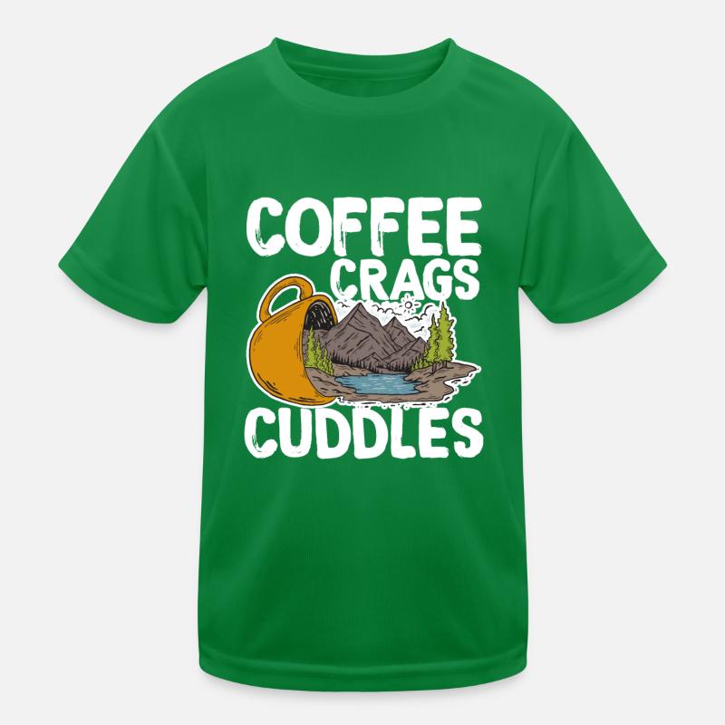 Climbing Mountaineering Climbers Kids Functional T-Shirt