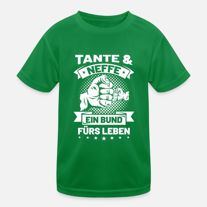 Tante Neffe Sprüche Geschenk Kinder Funktions-T-Shirt