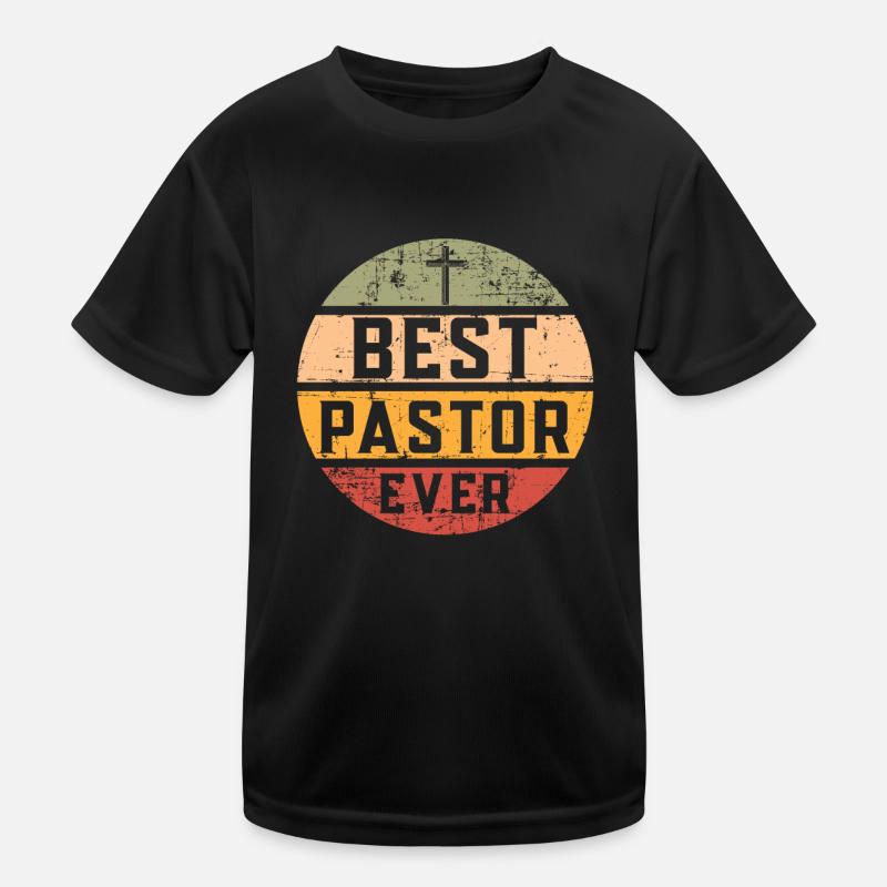 Bester Pfarrer Ever Vintage Kinder Funktions-T-Shirt
