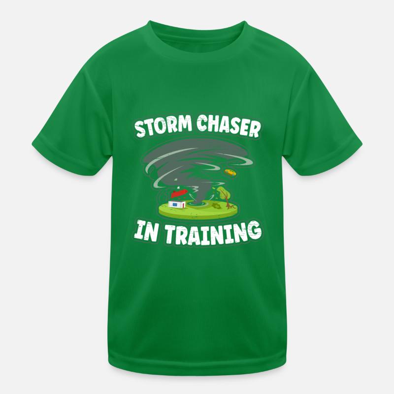 Storm Chasing Storm Chaser In Training Kids Functional T-Shirt