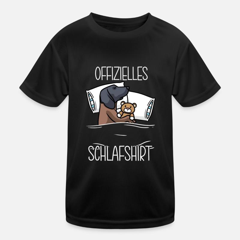 Bayerischer Gebirgsschweißhund Kuscheltier Kinder Funktions-T-Shirt