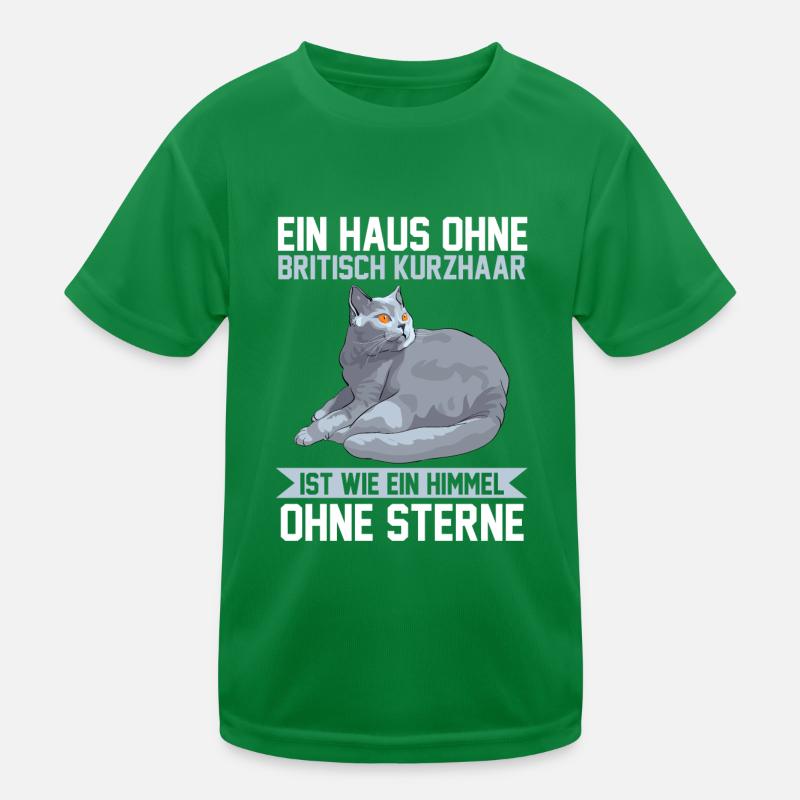 Britisch Kurzhaar Katzen Kinder Funktions-T-Shirt