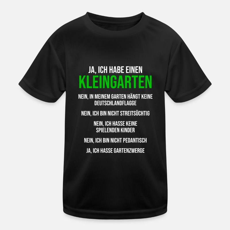 Kleingarten Spruch Kleingärtner Schrebergarten Kinder Funktions-T-Shirt