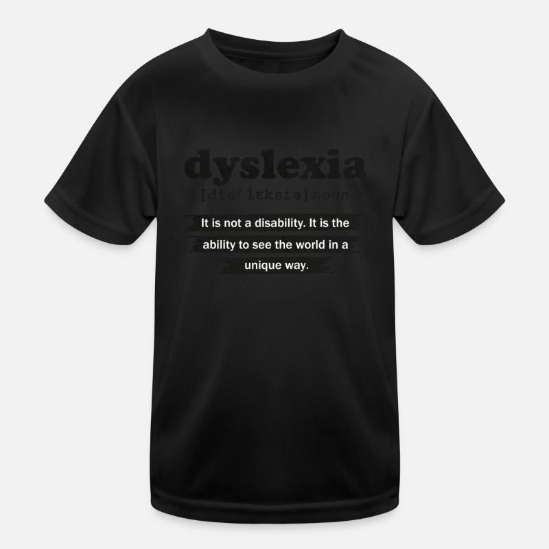 Dyslexia Definition Reading Awareness Kids Functional T-Shirt