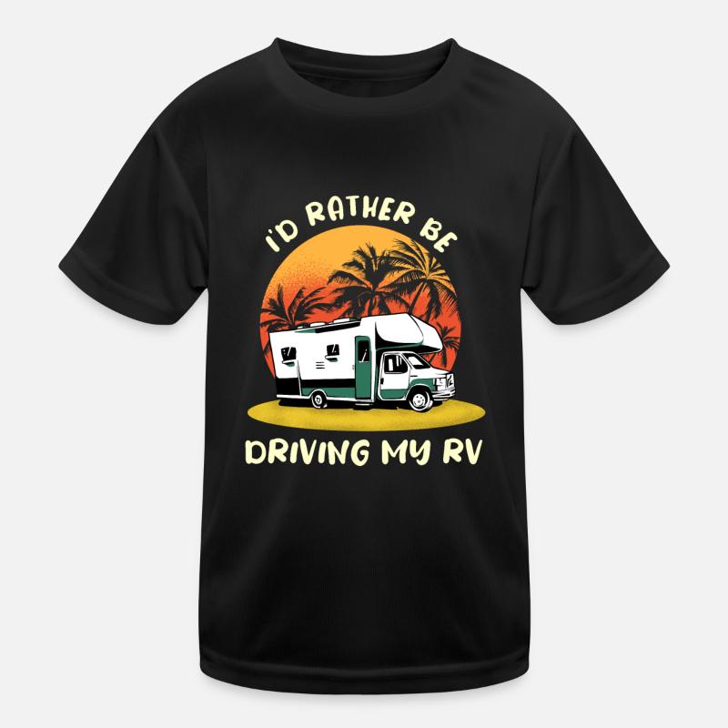 Caravan Motorhome Caravan Camper Kids Functional T-Shirt