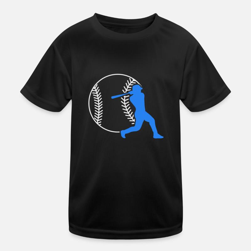 Baseballer Baseballschläger Baseball Kinder Funktions-T-Shirt
