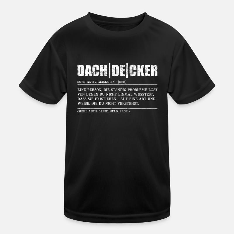 Dachdecker Kinder Funktions-T-Shirt