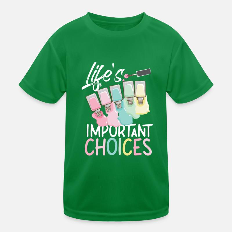 Nail Tech Quote Work Uniform Nail Kinder Funktions-T-Shirt