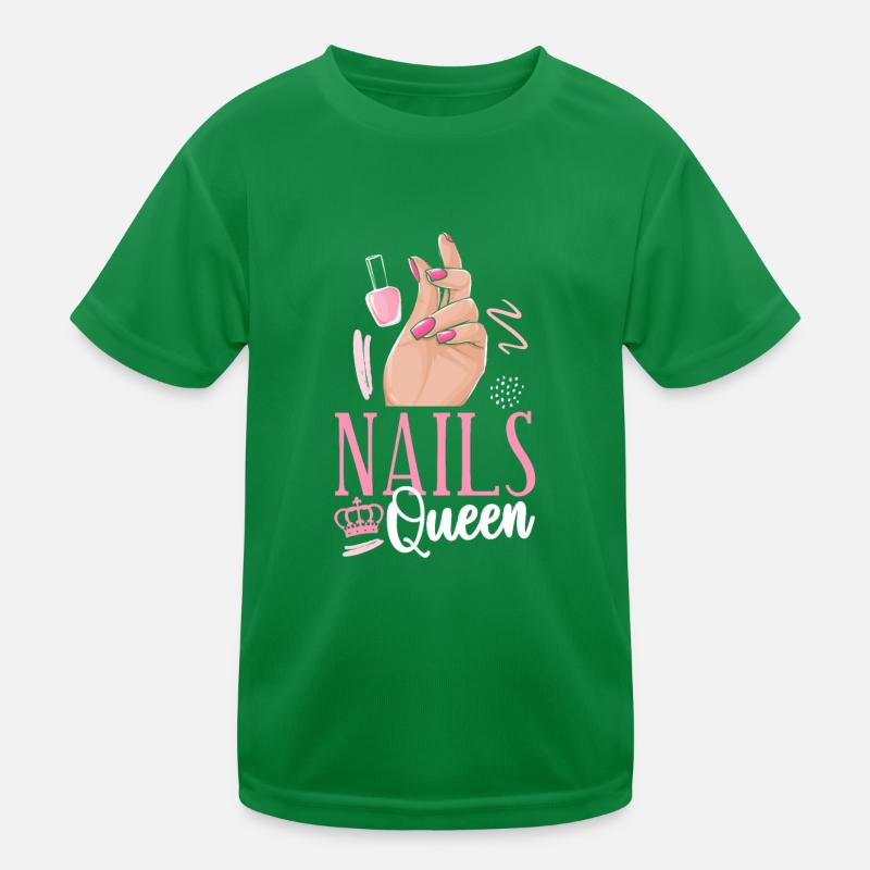 Nail Tech Devis Travail Ongle Uniforme T-shirt sport Enfant
