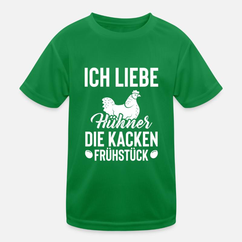 Hühner Bauernhof Eier Geburtstag Weihnachten Idee Kinder Funktions-T-Shirt