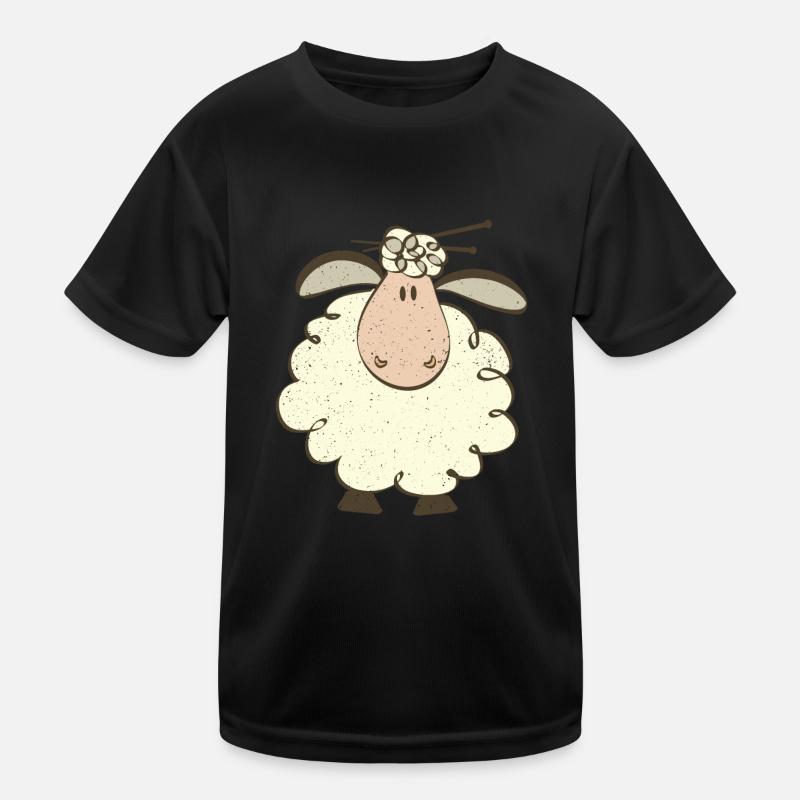 Silhouette Sheep Farmer Farmer Shepherd Wool T-shirt sport Enfant