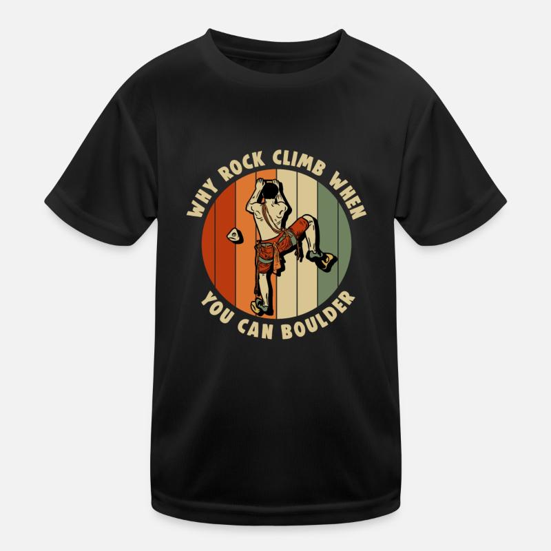 Bouldern Kinder Funktions-T-Shirt