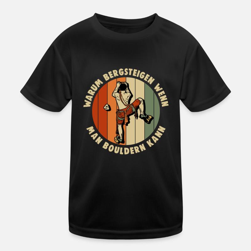 Bouldering Kids Functional T-Shirt