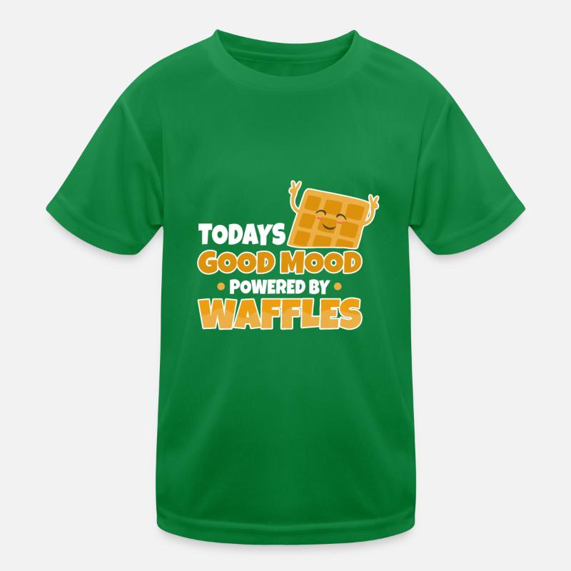 Powered by Waffles Kids Functional T-Shirt