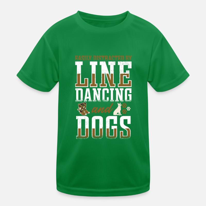 Line Dancing Linedance Line Dance Kids Functional T-Shirt